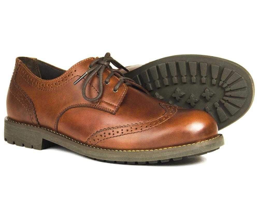 Mens Elk Brown Country Brogue