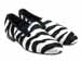 Mens WIDE Faux Zebra Fabric Slipper - UK 10.5 - Image 6