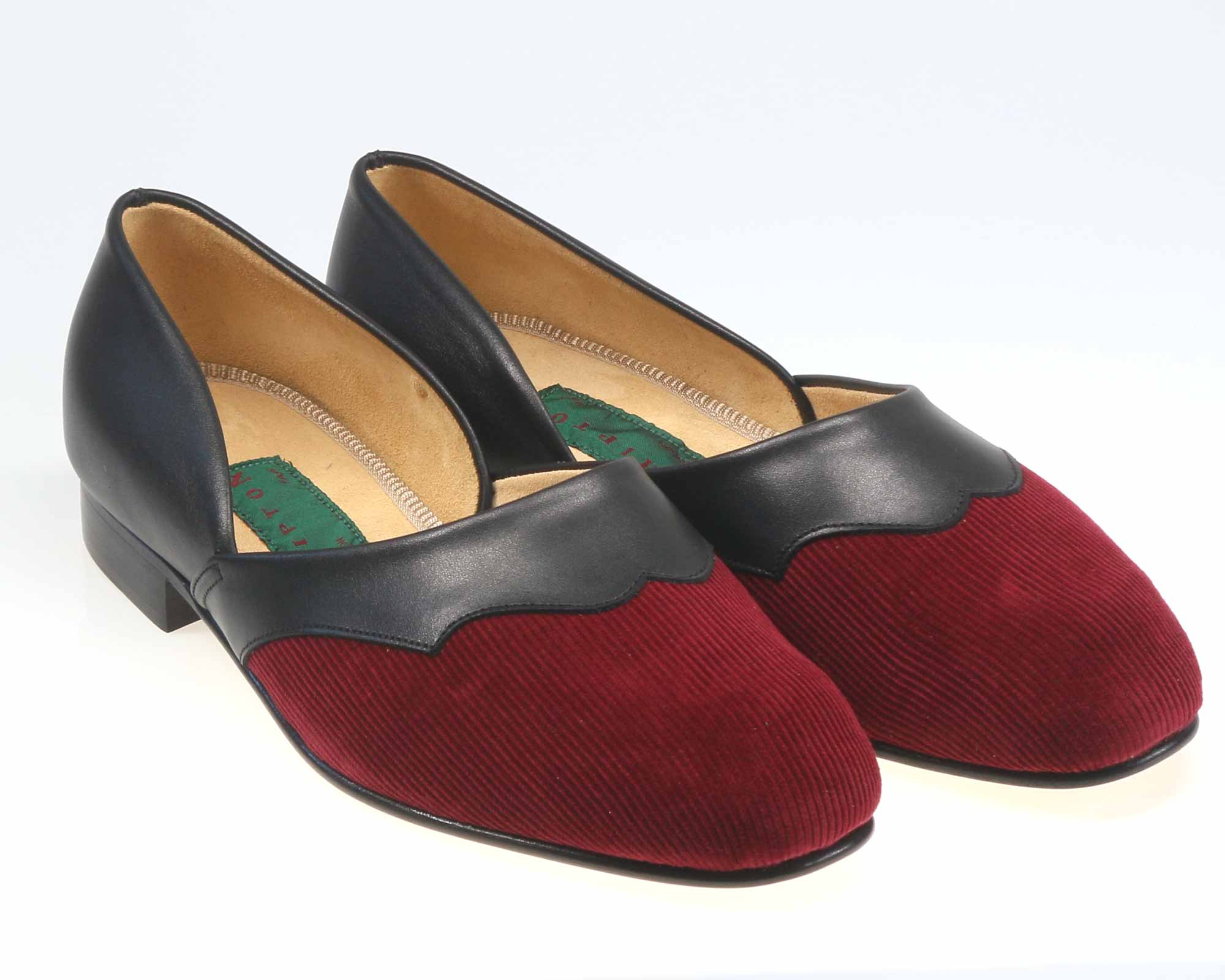Mens Extra Wide Wine Corduroy Grecian UK 10