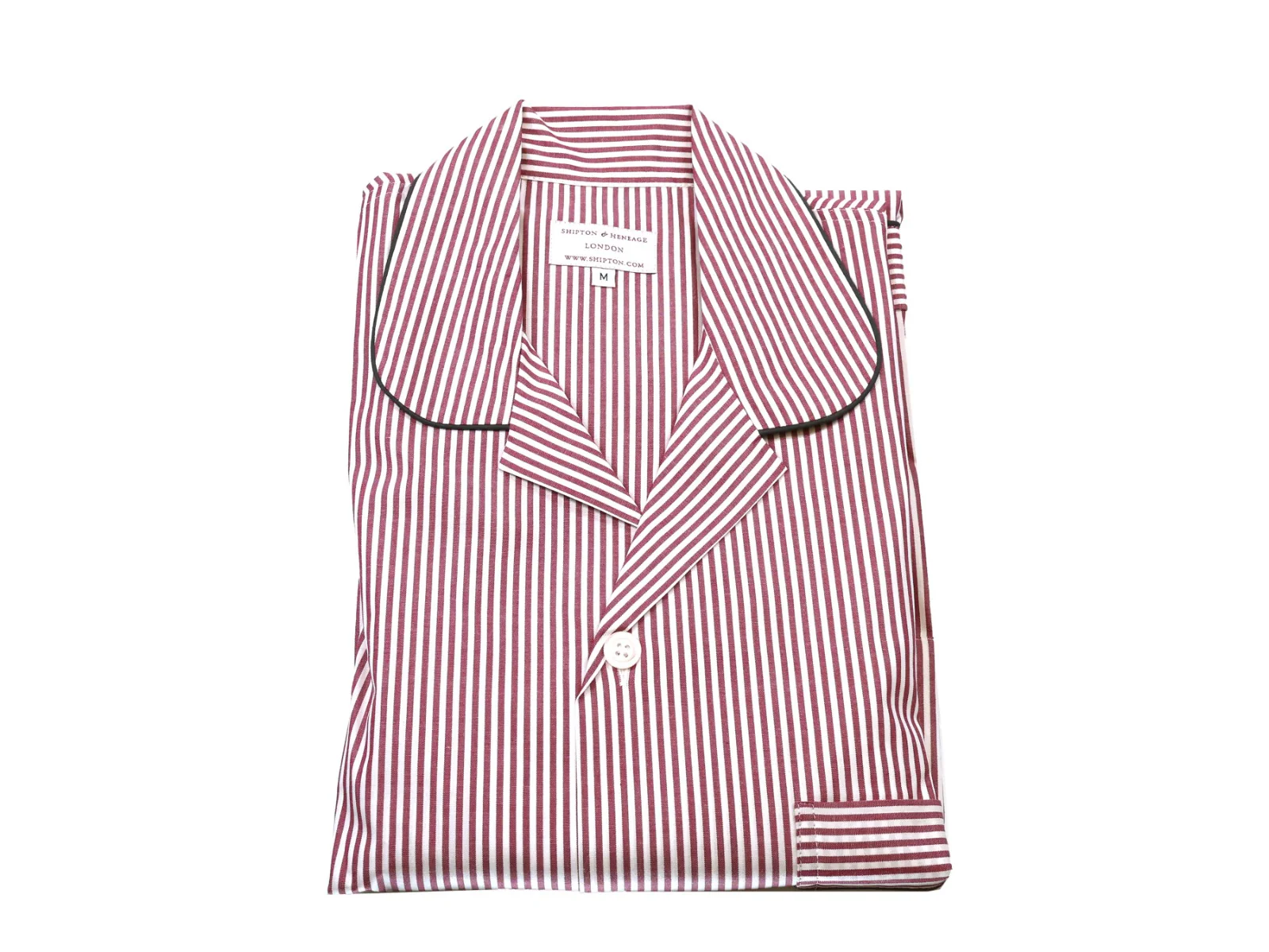 Mens St James Red Cotton Pyjama Set