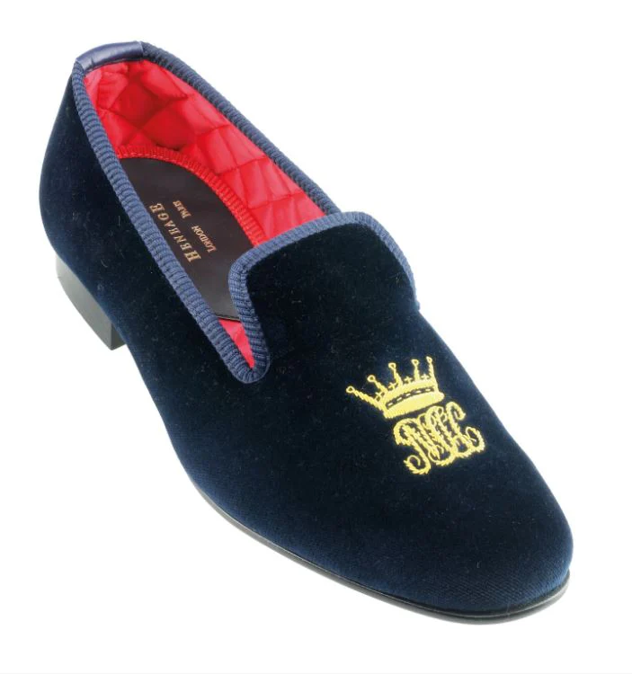 North Cotswold Hunt Club Velvet Slippers