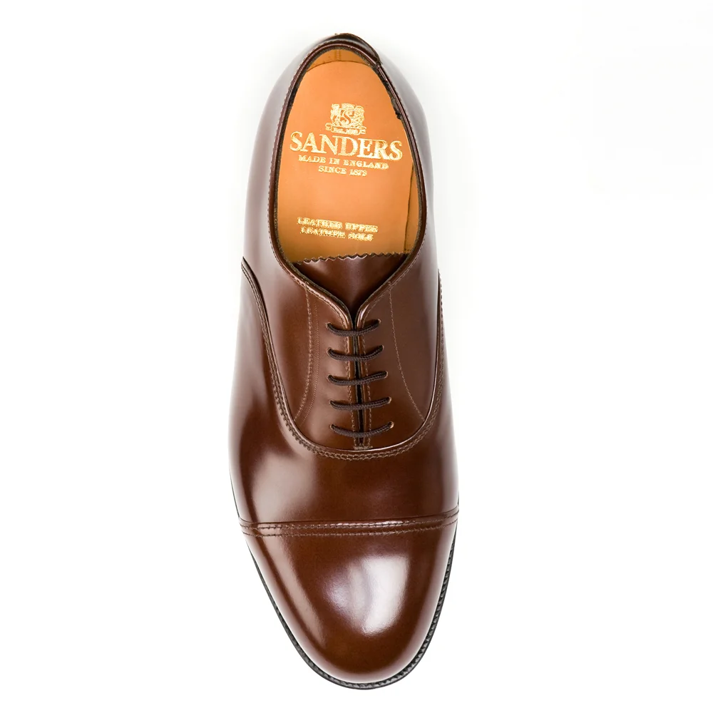OXFORD Wide Fitting Brown Plain Cap Oxford - Image 3