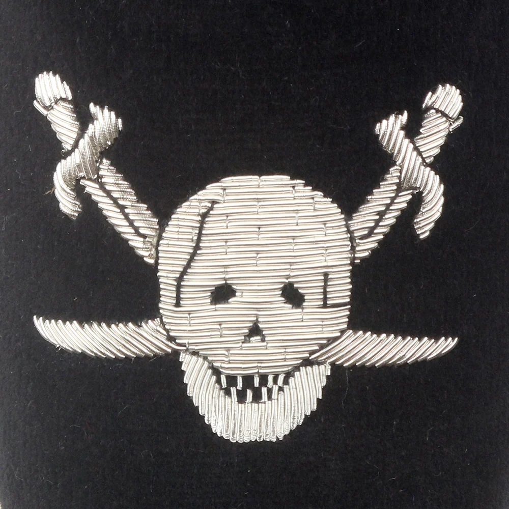 Pirate Motif Embroidered Velvet Slipper - Image 2