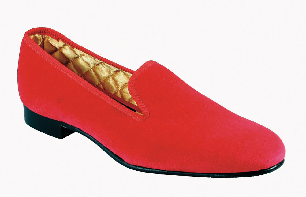 Luxury Red Velvet Albert Slipper