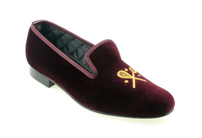 Racquet Club of Chicago Velvet Slippers - Image 2