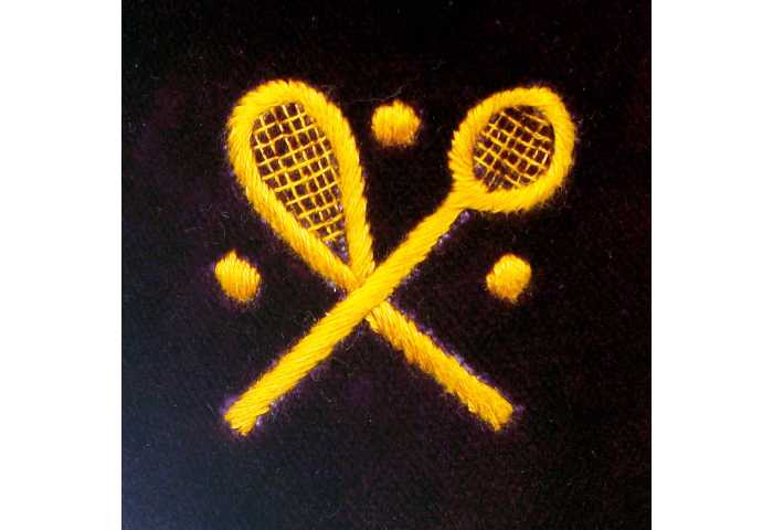 Racquet Club of Chicago Velvet Slippers - Image 3