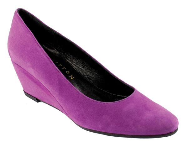 RAVENNA Ladies Purple Suede Wedge Shoe