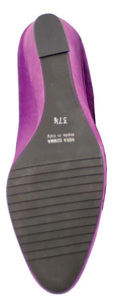 RAVENNA Ladies Purple Suede Wedge Shoe - Image 2