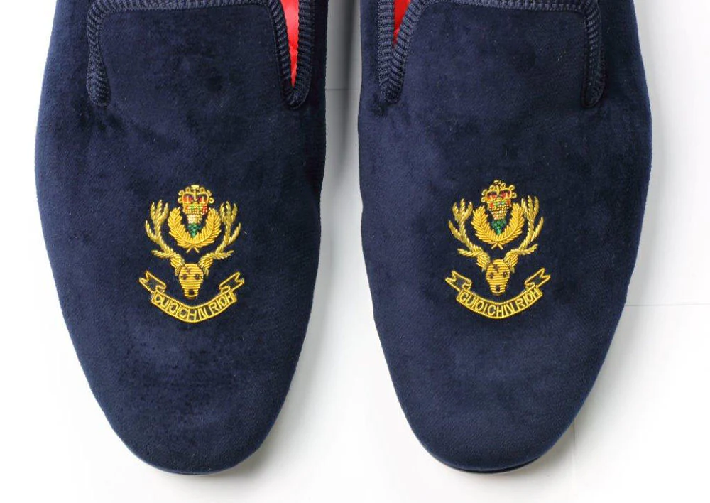 Regimental Velvet Slippers - Image 21