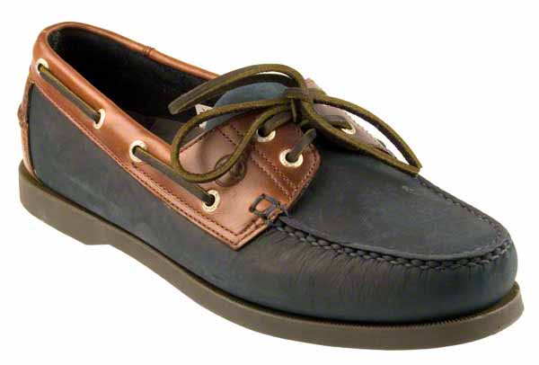SCHOONER Ladies Navy Nubuck Sailing Shoe