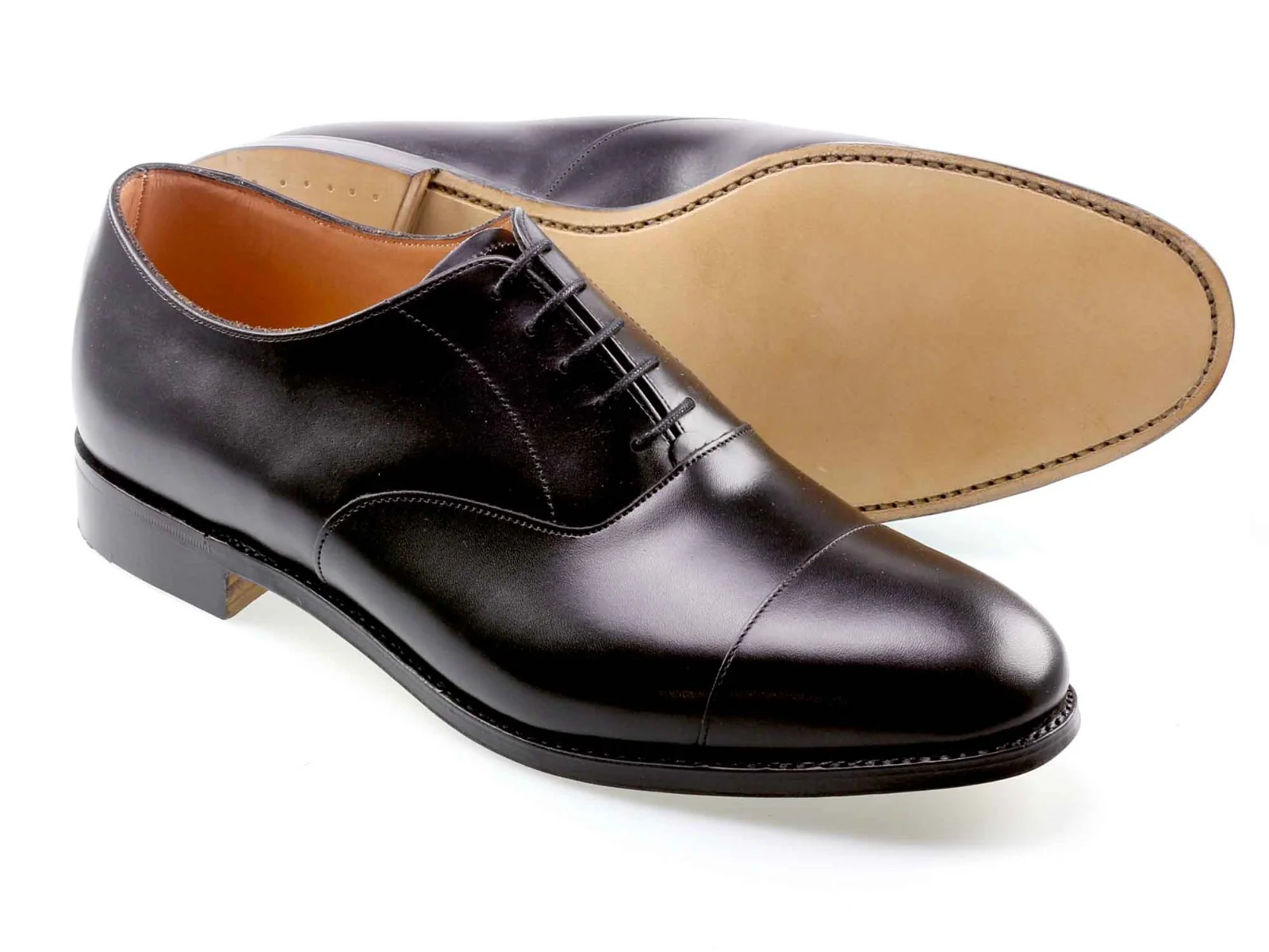 Skye Mens Black Calf Oxford Shoe - Image 5