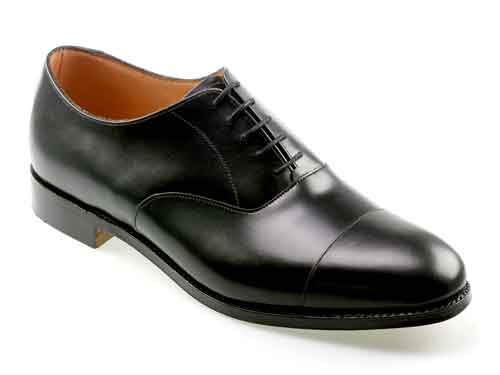Skye Mens Black Calf Oxford Shoe - Image 6