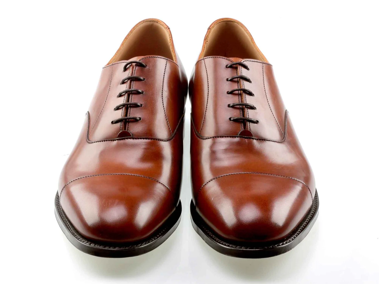 Skye Mens Brown Calf Oxford Shoe - Image 3