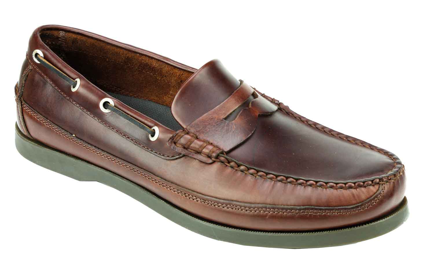 Sloop Mens Chestnut Brown Deck Shoe