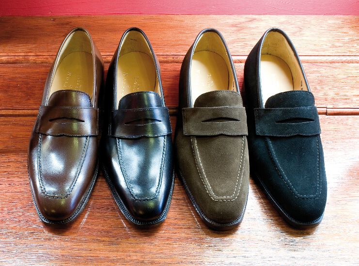 Somerset Mens Black Suede Loafer - Image 3
