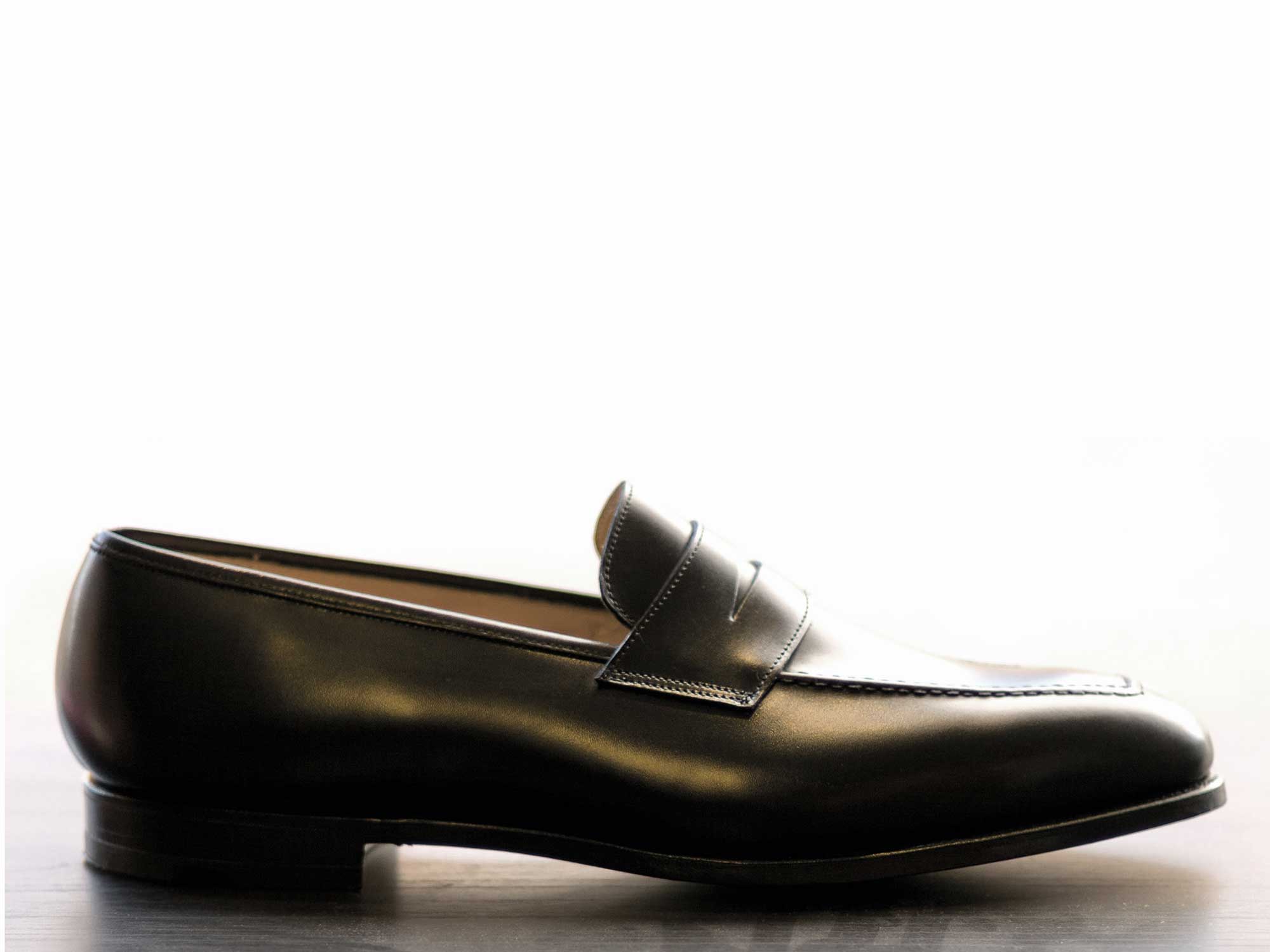 Somerset Mens Black Calf Loafer - Image 3