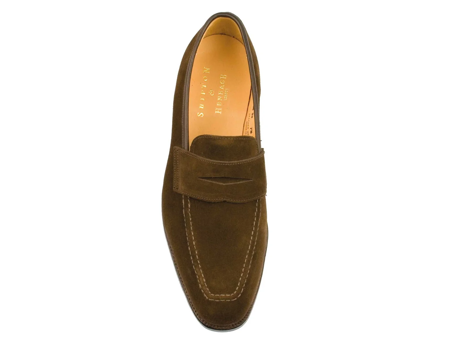 Somerset Mens Chocolate Brown Suede Loafer - Image 4