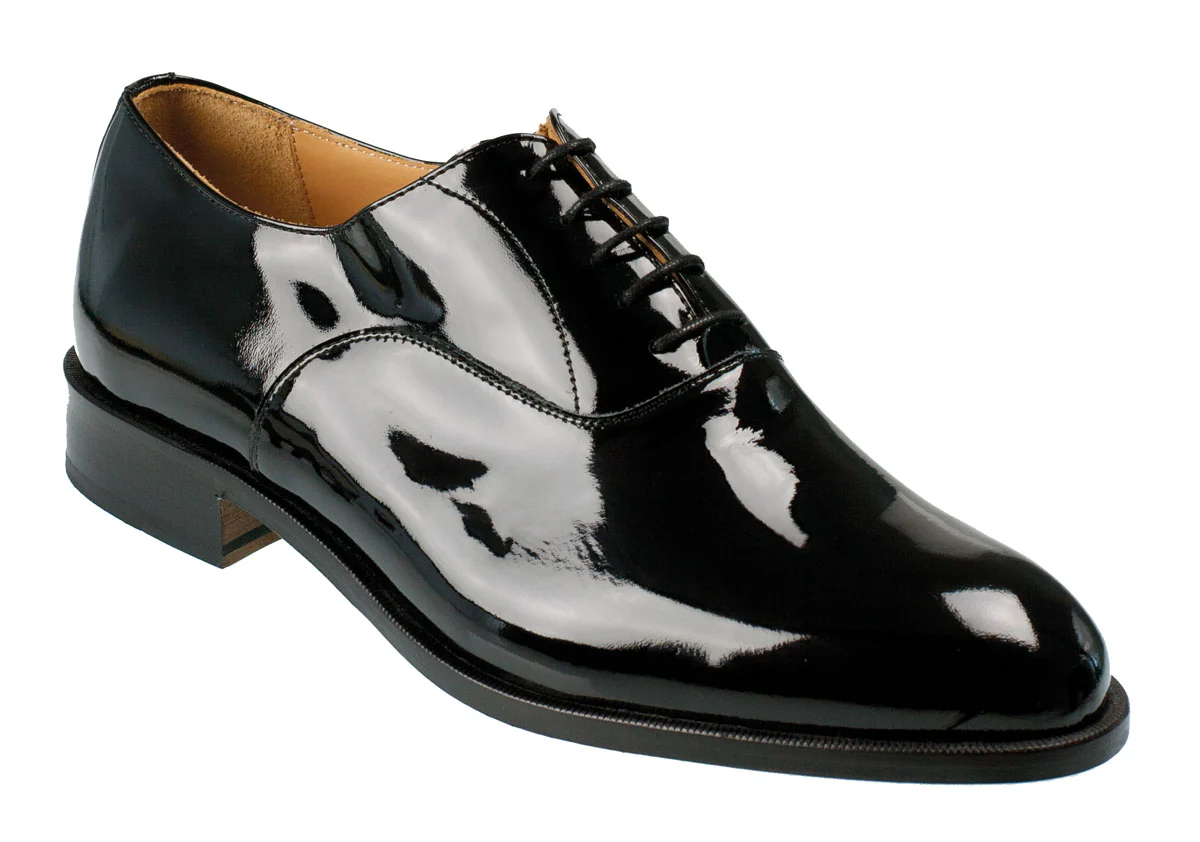 Tamar Mens Black Patent Oxford