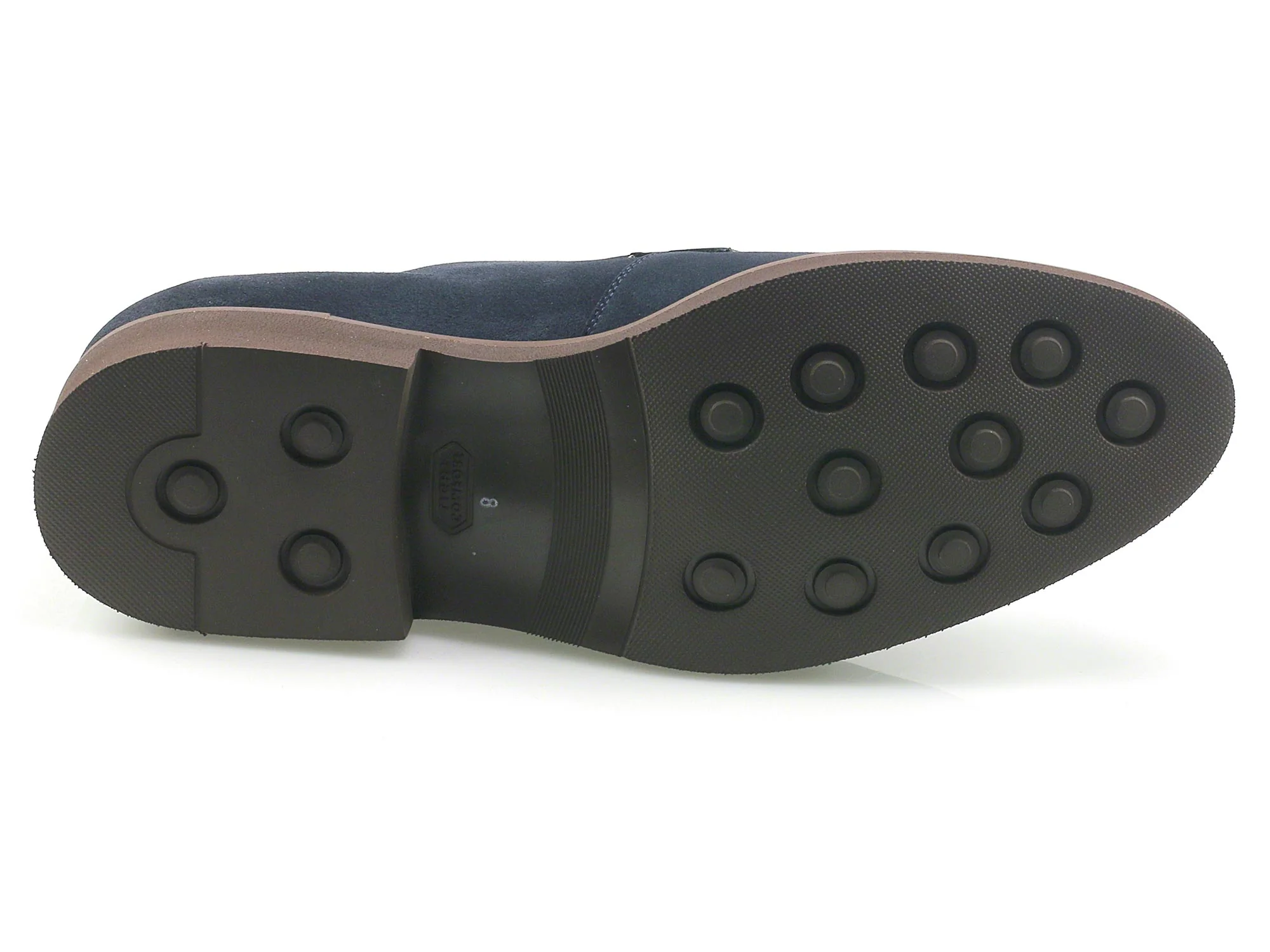 TAY - Mens Blue Suede Summer Derby - Image 3