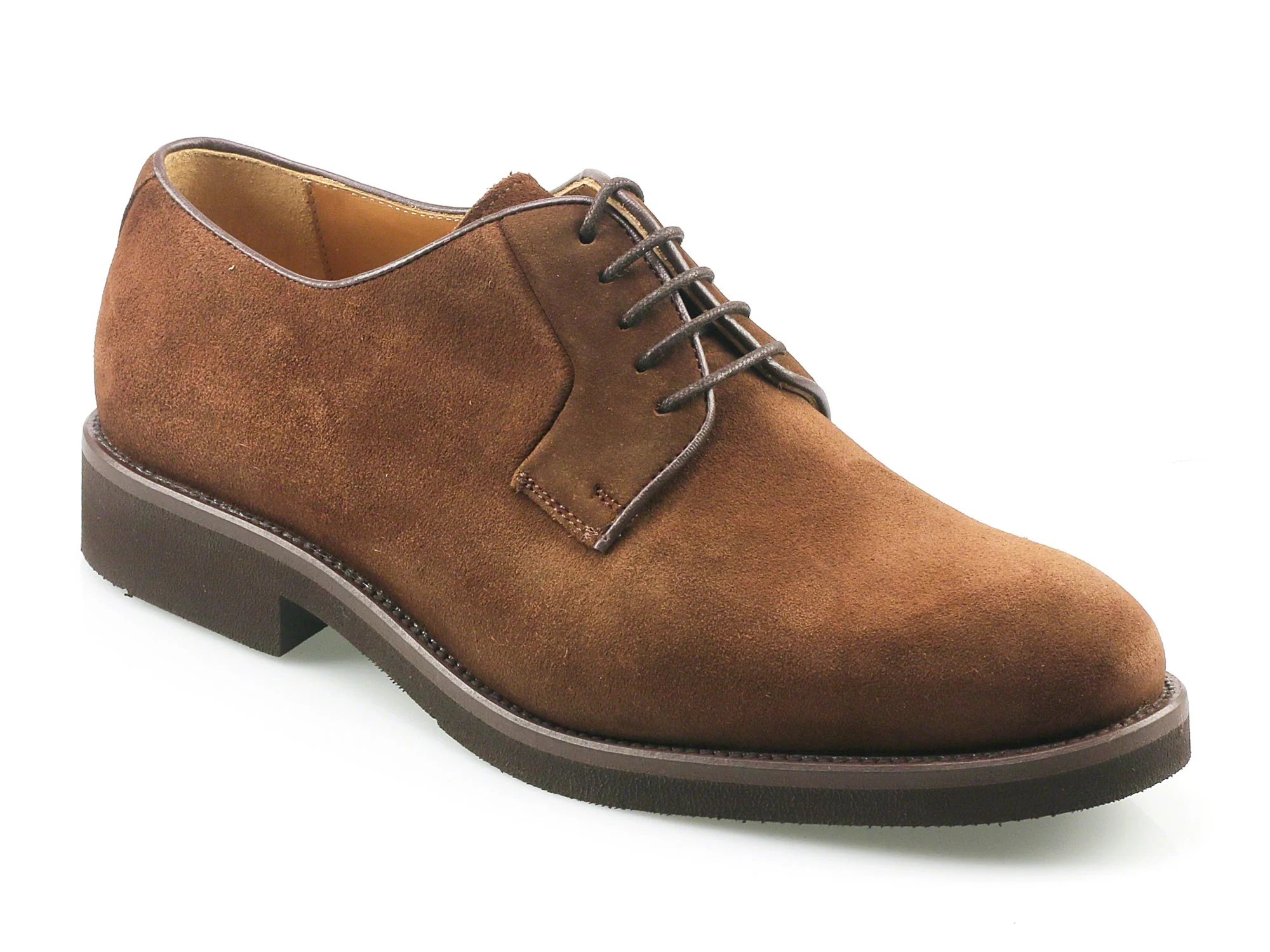 TAY - Mens Autumn Brown Suede Summer Derby - Image 3