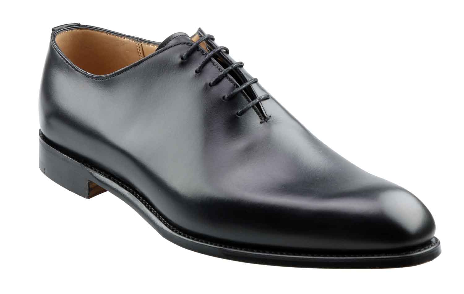 Walpole Mens Black Wholecut
