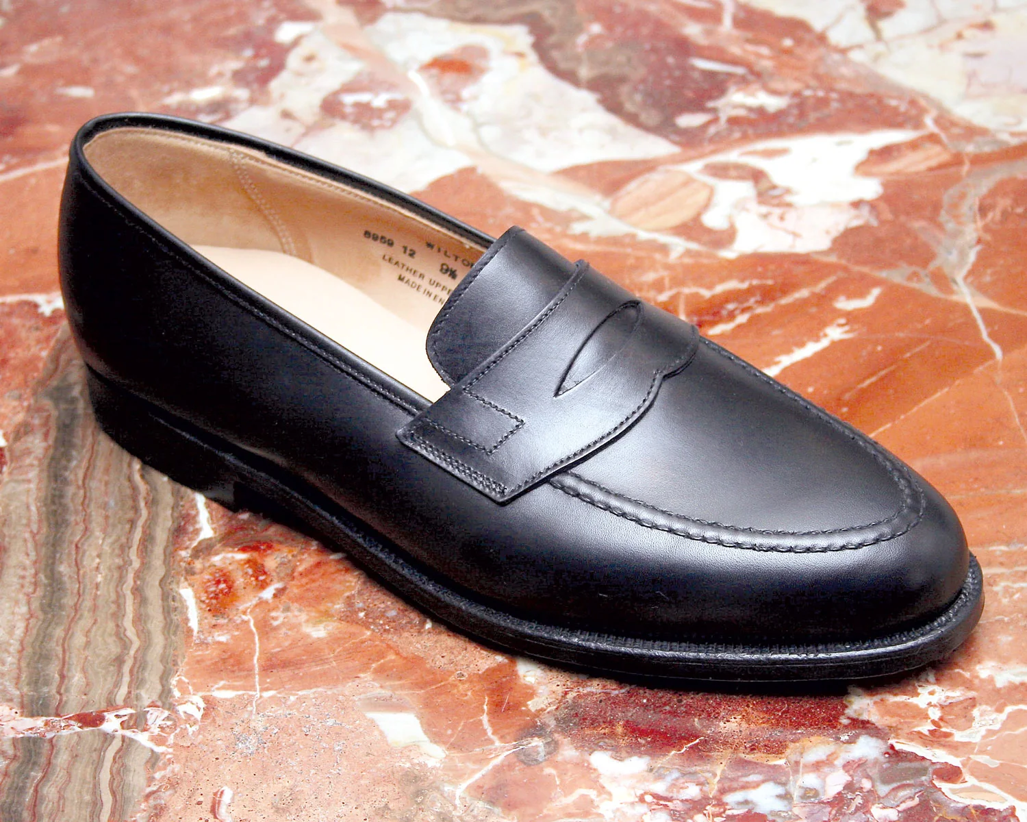 Wilton Mens Black English Loafer - Image 7