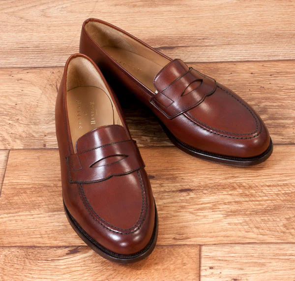 Wilton Mens Brown Burnished Calf Loafer - Image 3