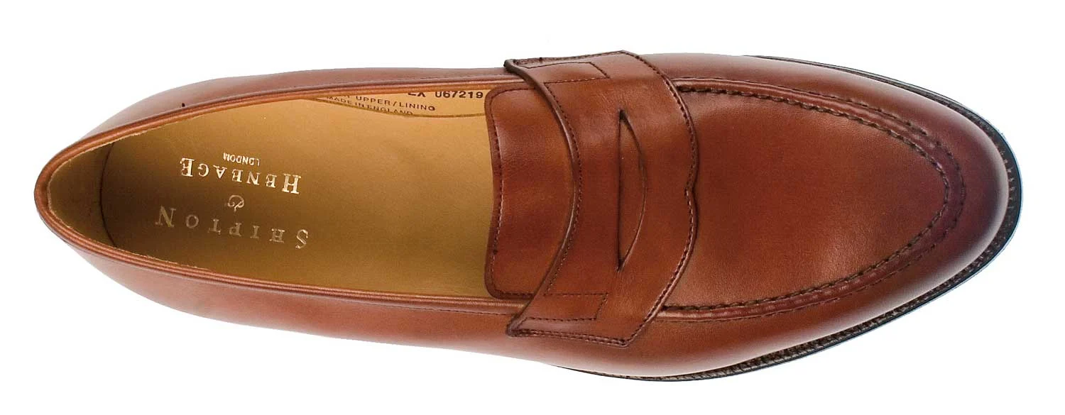 Wilton Mens Brown Burnished Calf Loafer - Image 5