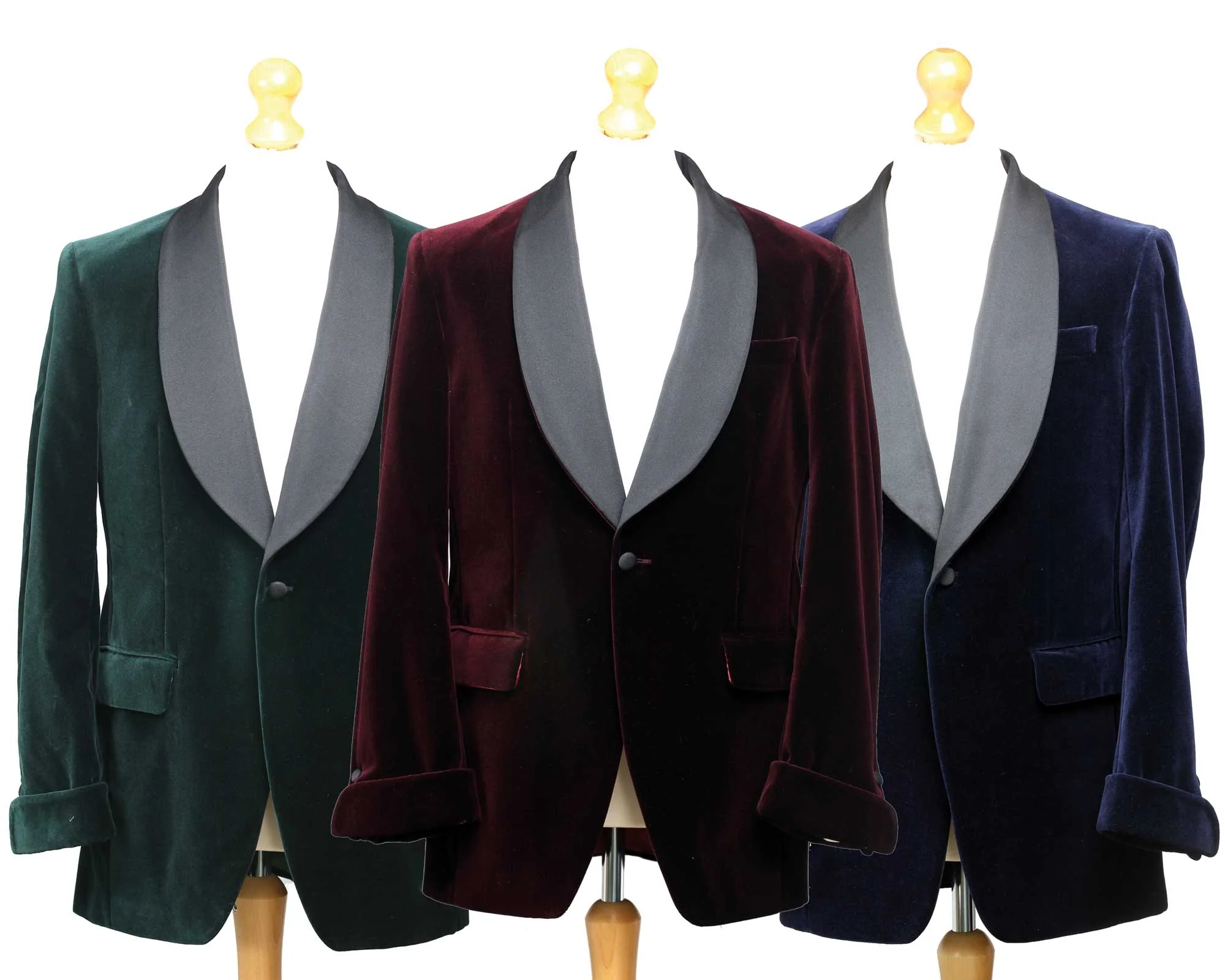 Wine Velvet Smoking Jacket - Image 6