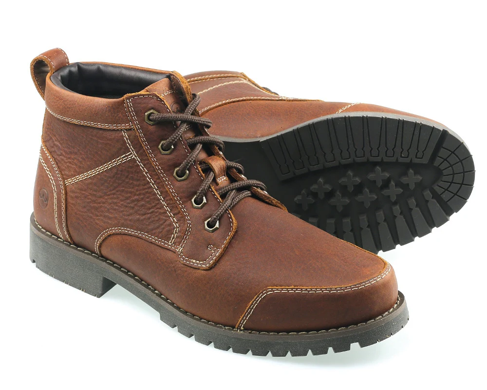 Woodstock Havana Brown Leather Country Chukka Boot
