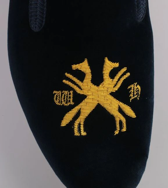 Wynnstay Hunt Velvet Slippers - Image 2